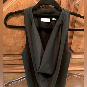 New York and Co. Elegant Black Sleeveless Top